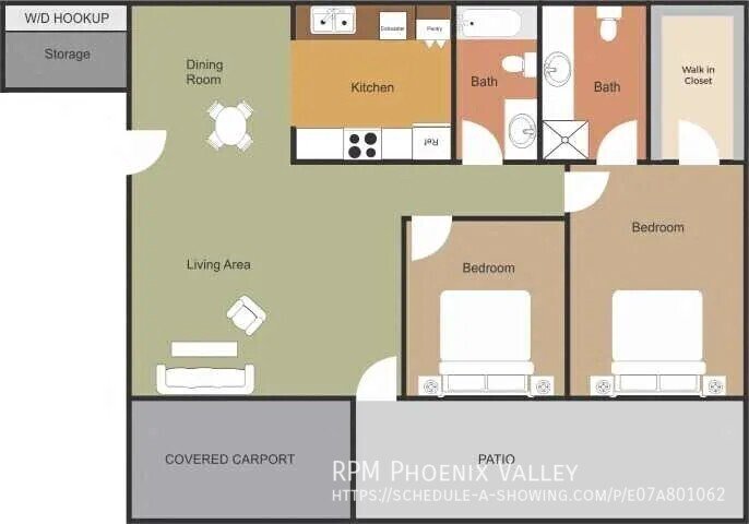 Updated Single Story 2x2 Glendale Unit With No Carpet property image