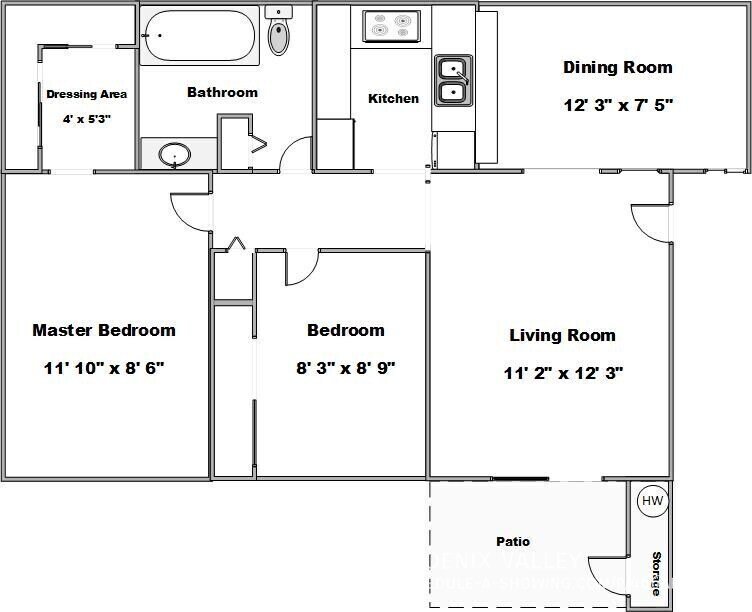 #158 2 Bedroom 1 Bath 670 sq.ft. Near Tempe Marketplace and Light Rail property image