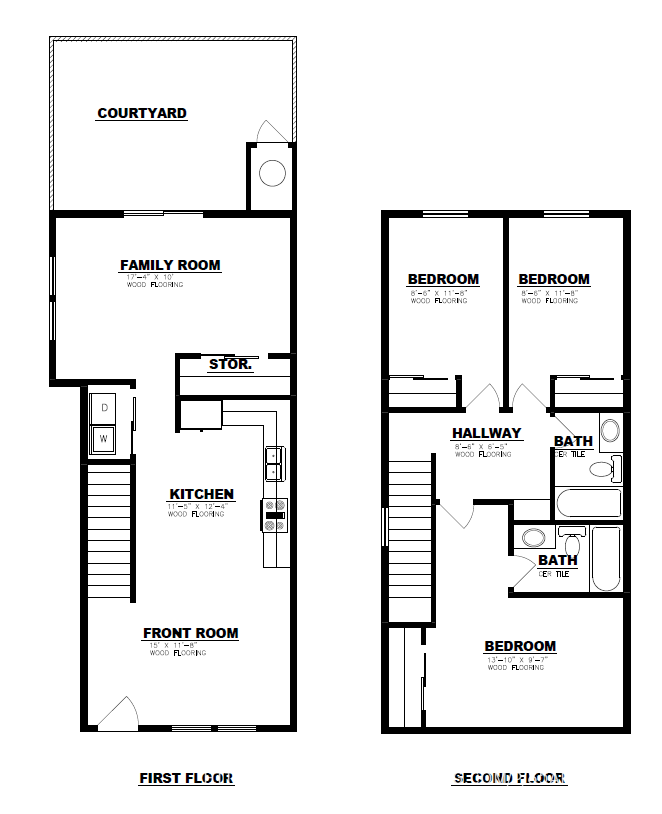 Townhome with Wood Plank Floors & Private Enclosed Outdoor Space! *MOVE IN SPECIAL* 1/2 OFF YOUR FIRST FULL MONTH OF RENT property image